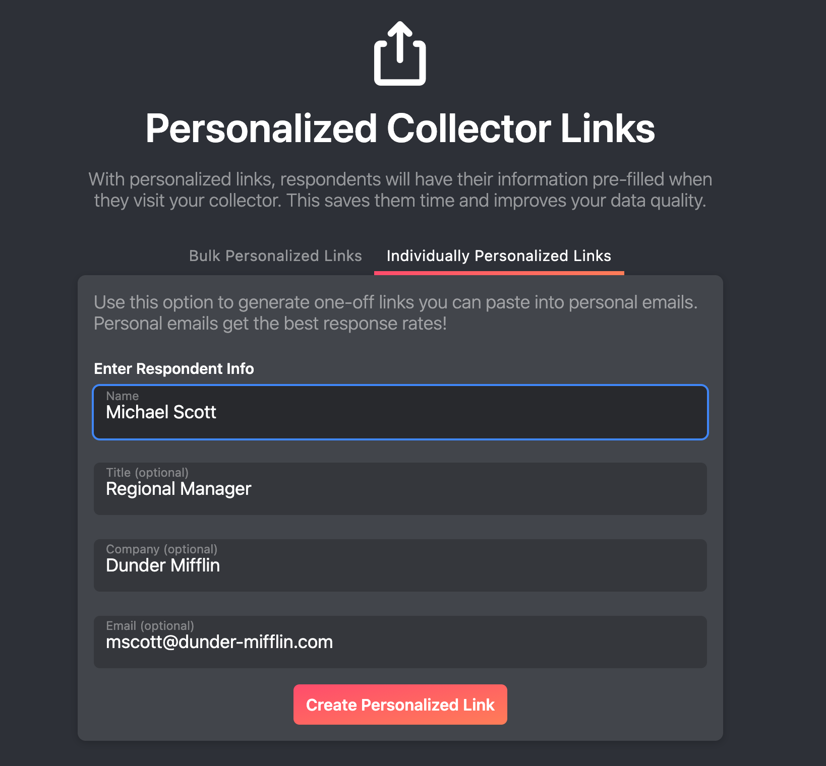 personalized link generator