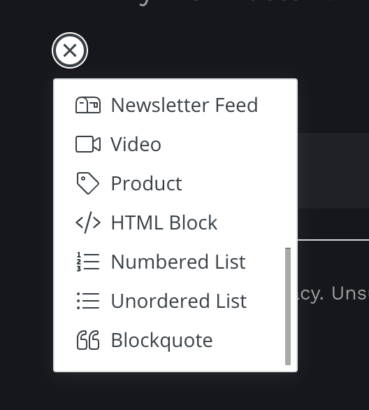 convertkit html block