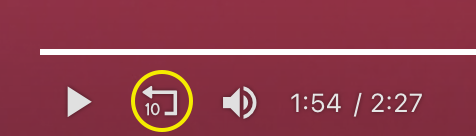 rewind video button