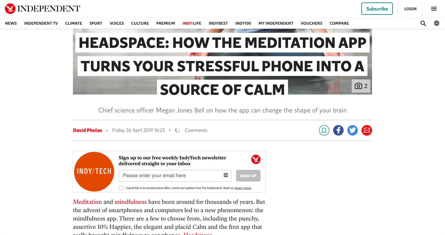 Independent's Review of Headspace