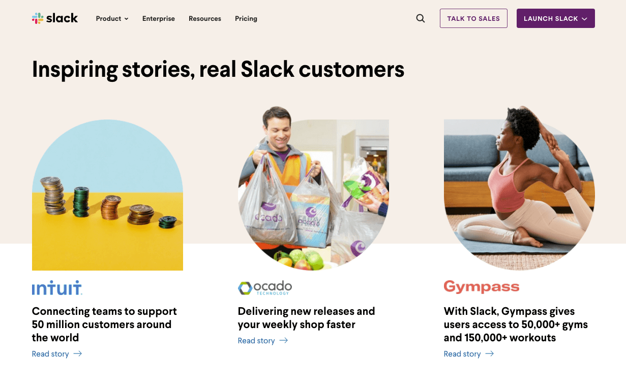 Slack's Inspiring Stories by Real Slack Customers