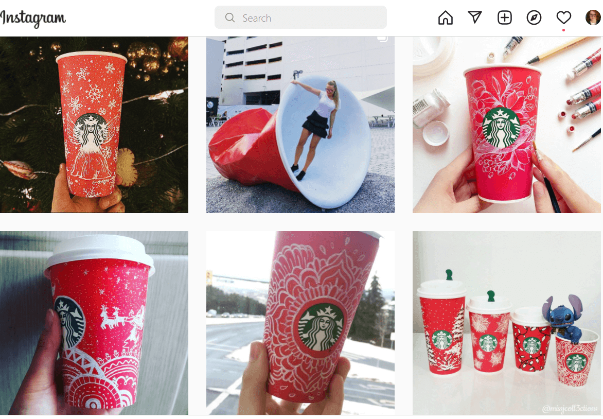 Starbucks #redcupart top results on Instagram