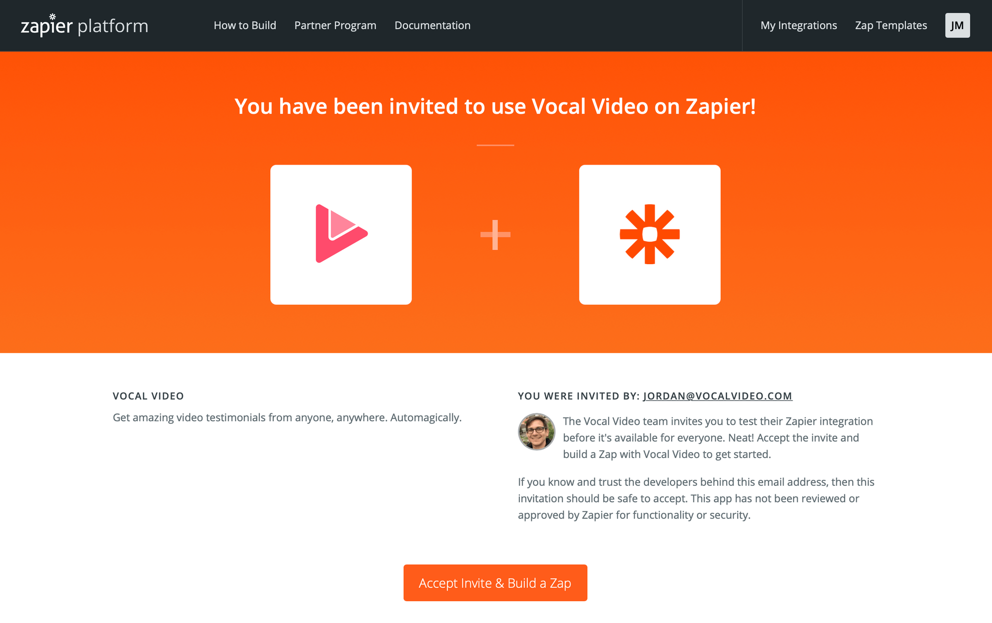 Zapier's Integration with Vocal Video