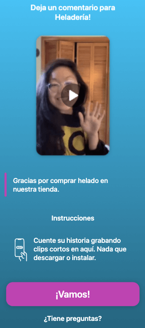 Vocal Video example in Spanish. 