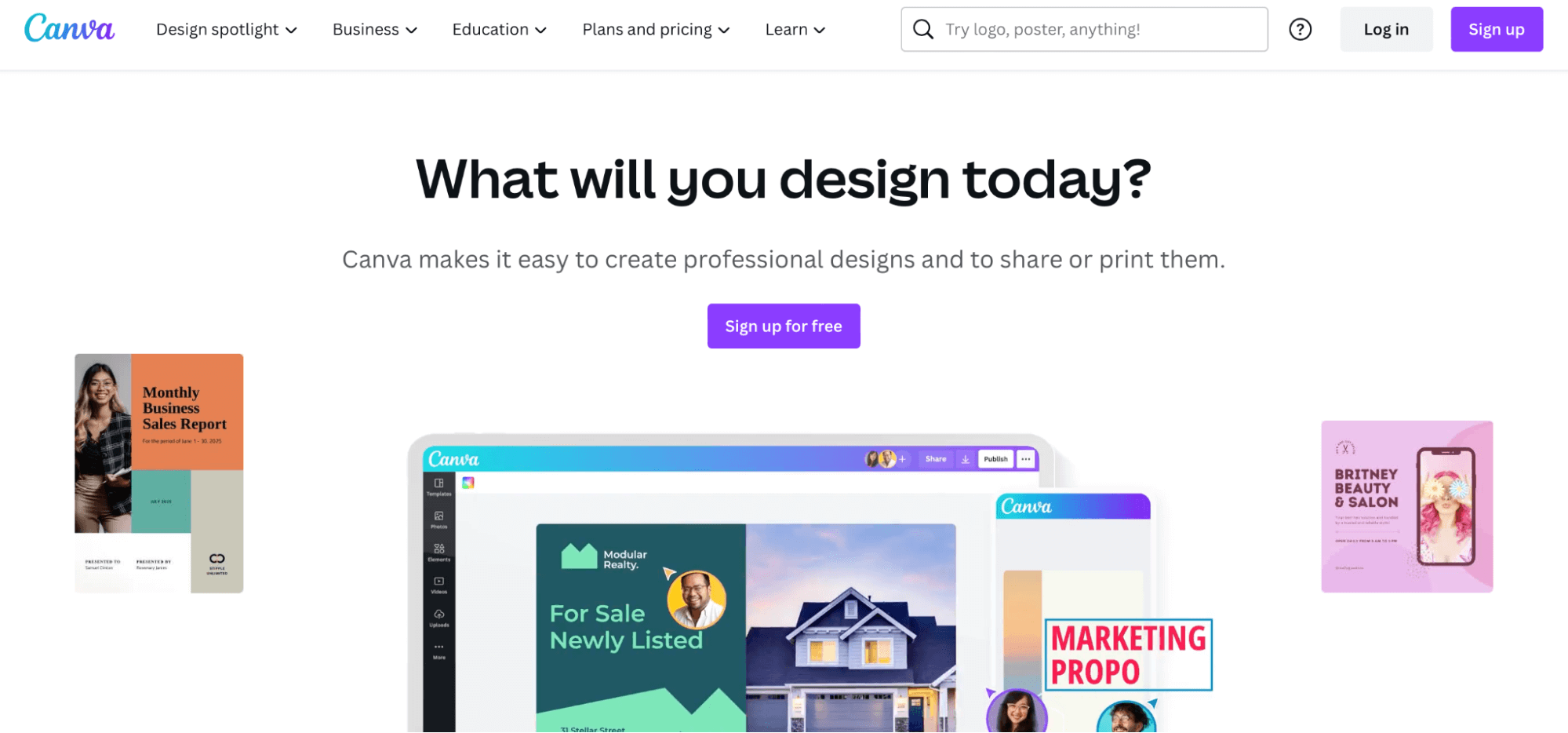 Canva: What will you design today? 