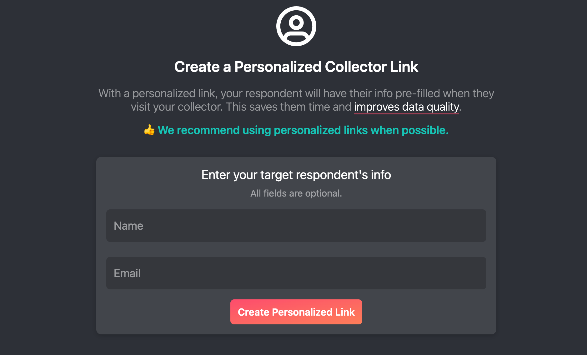 Create a Personalized Collector Link in Vocal Video