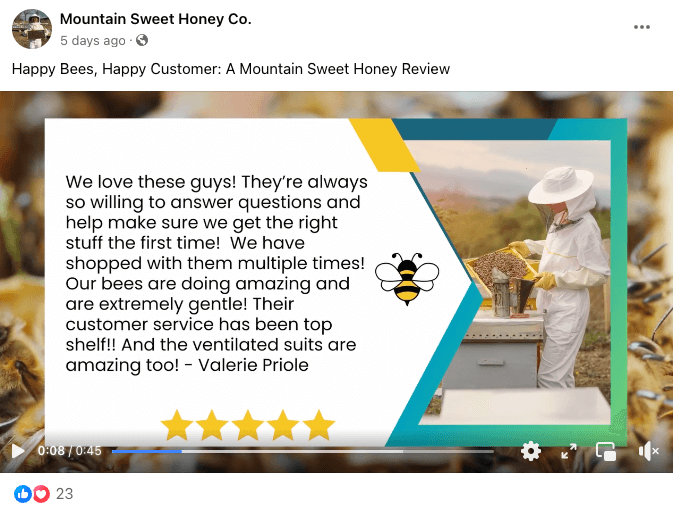 Mountain Sweet Honey Co: Verified Product Testimonial examples