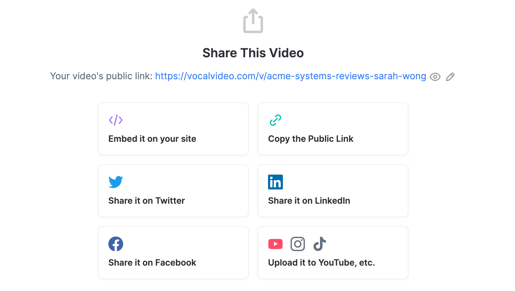 Share this video: Embed it on your site, Copy the public link, Share it on Twitter, LinkedIn, Facebook, Upload to YouTube, etc.