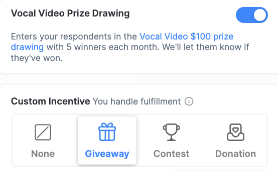 Enter Vocal Video’s prize drawing.  