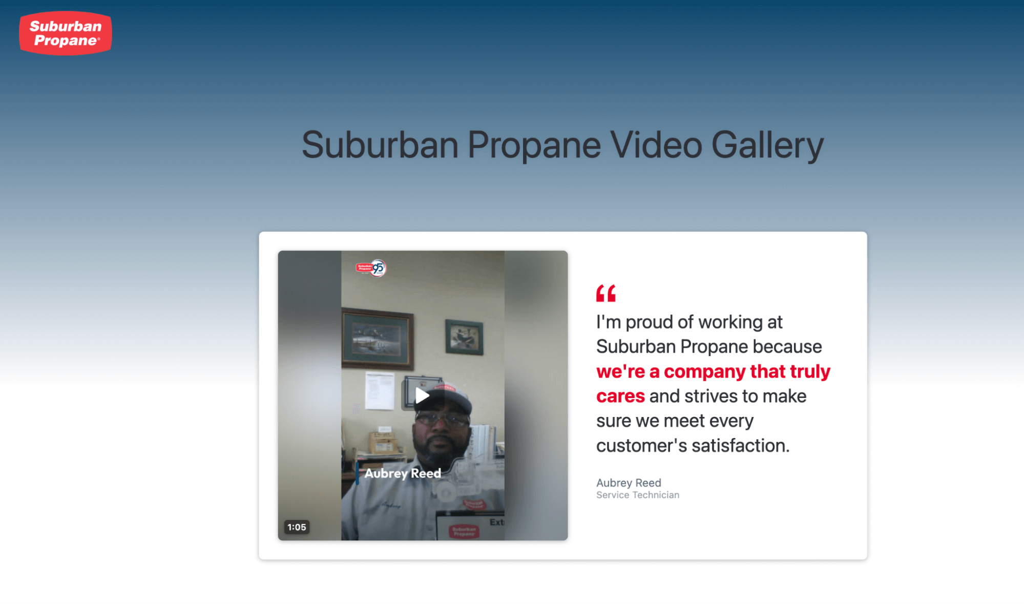Suburban Propane video gallery