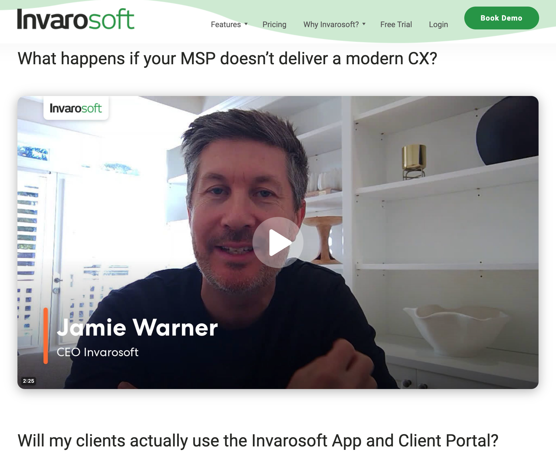 Invarosoft Tutorial Testimonial