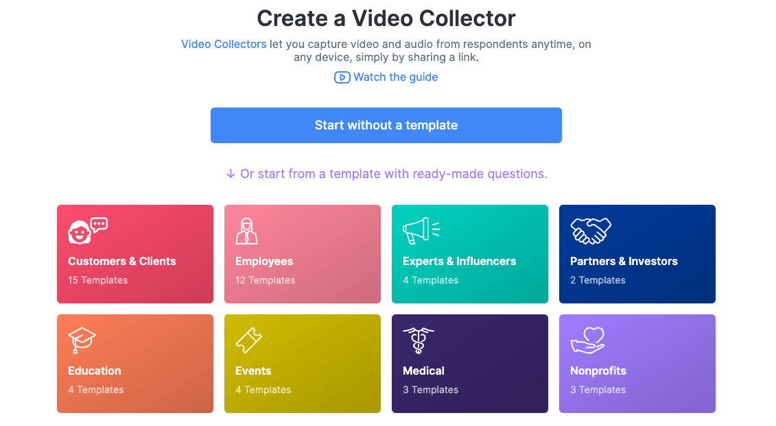 Create a video collector.