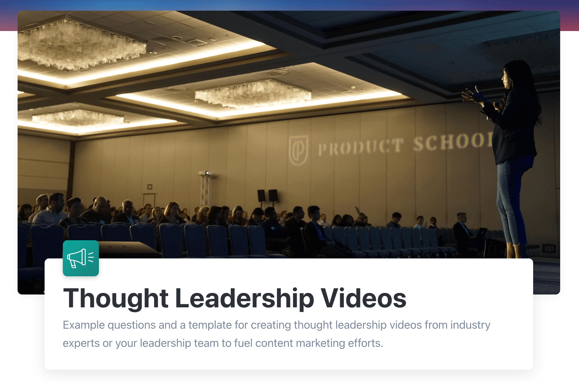 Thought Leadership Videos template