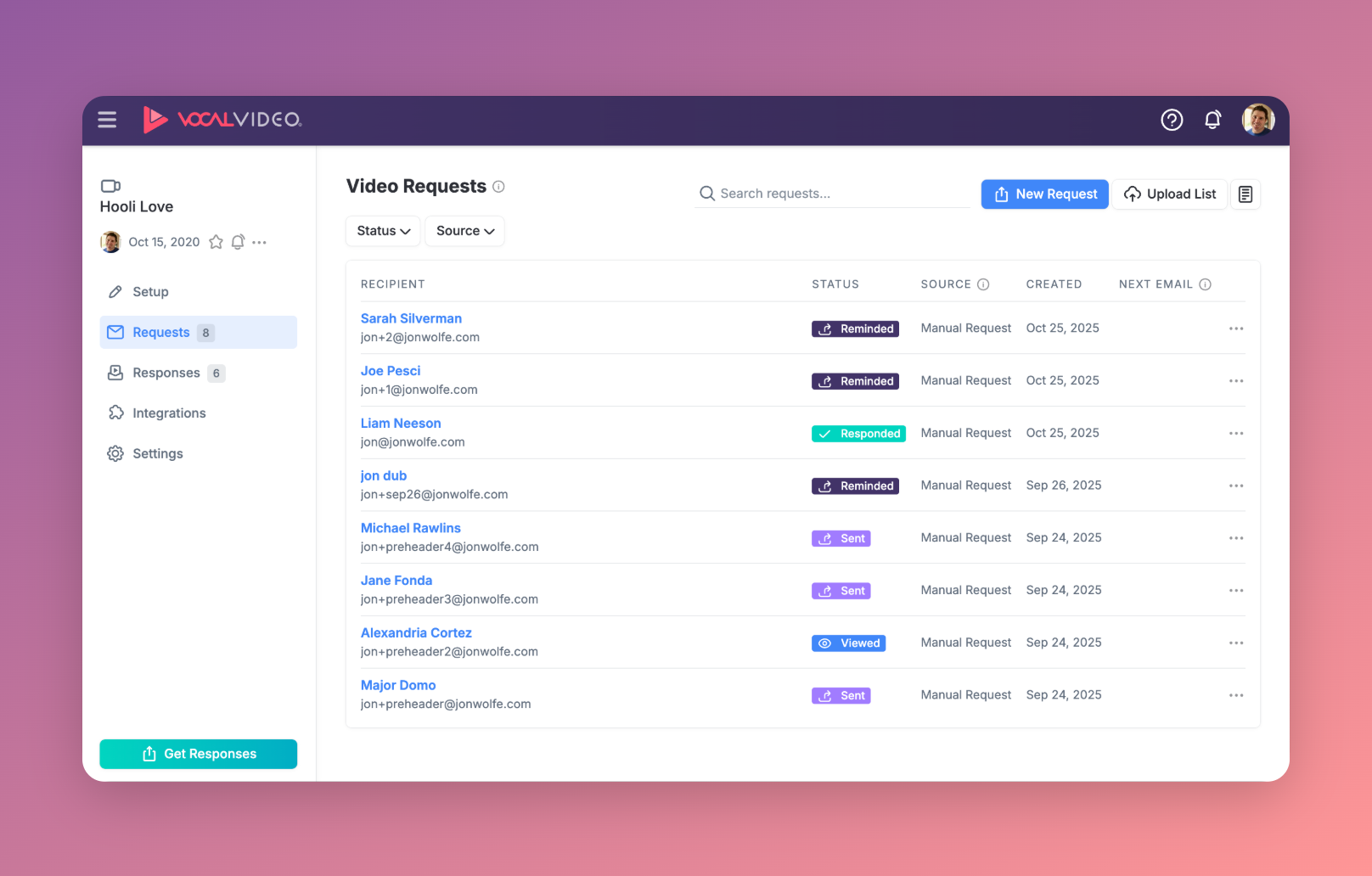 Huge update: Create video collectors with AI, send video request emails, automate video requests, and more