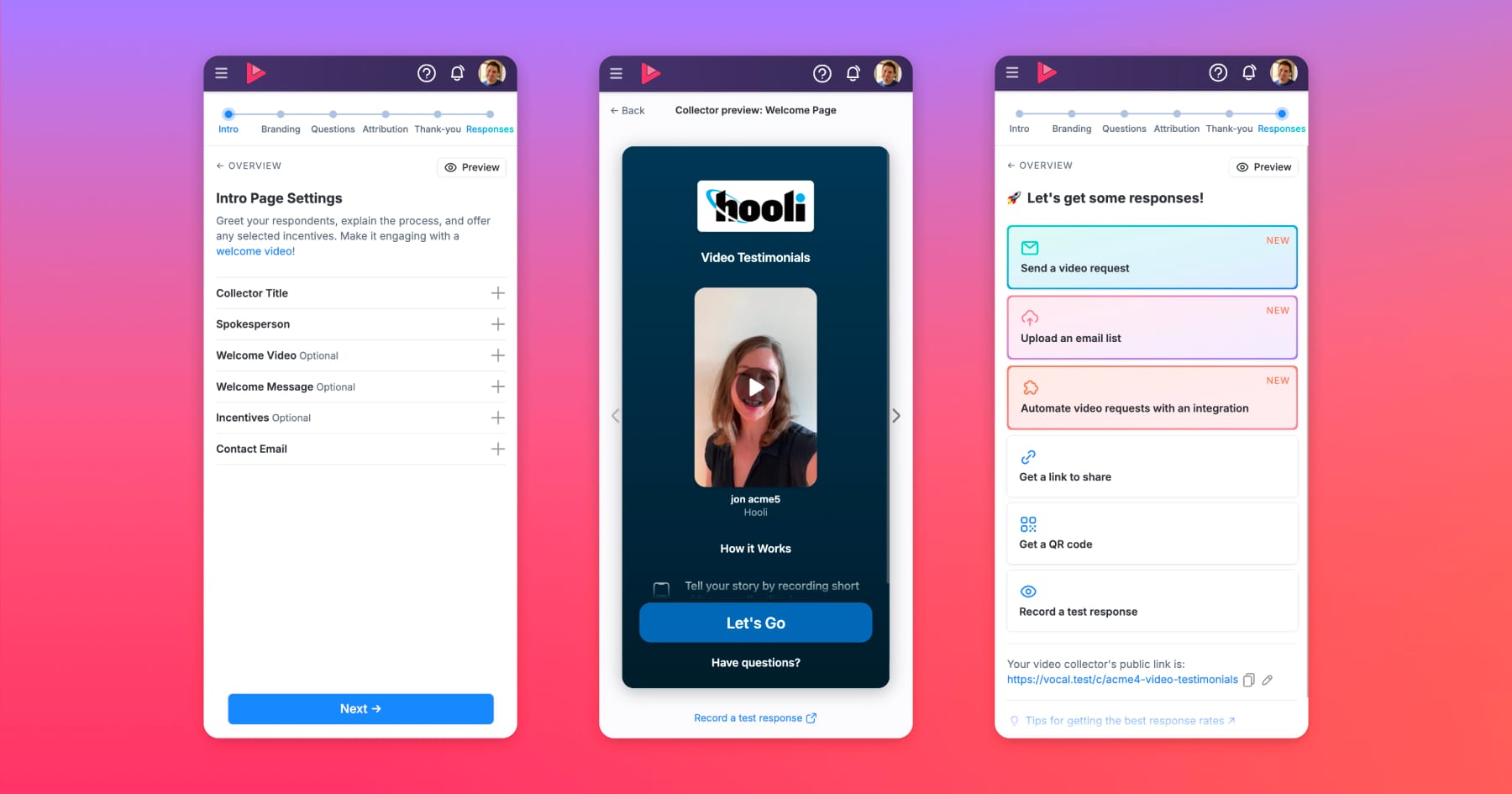 Huge update: Create video collectors with AI, send video request emails, automate video requests, and more