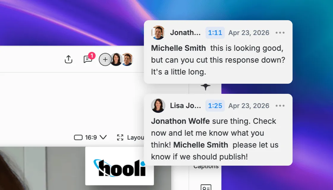 timestamped video comments