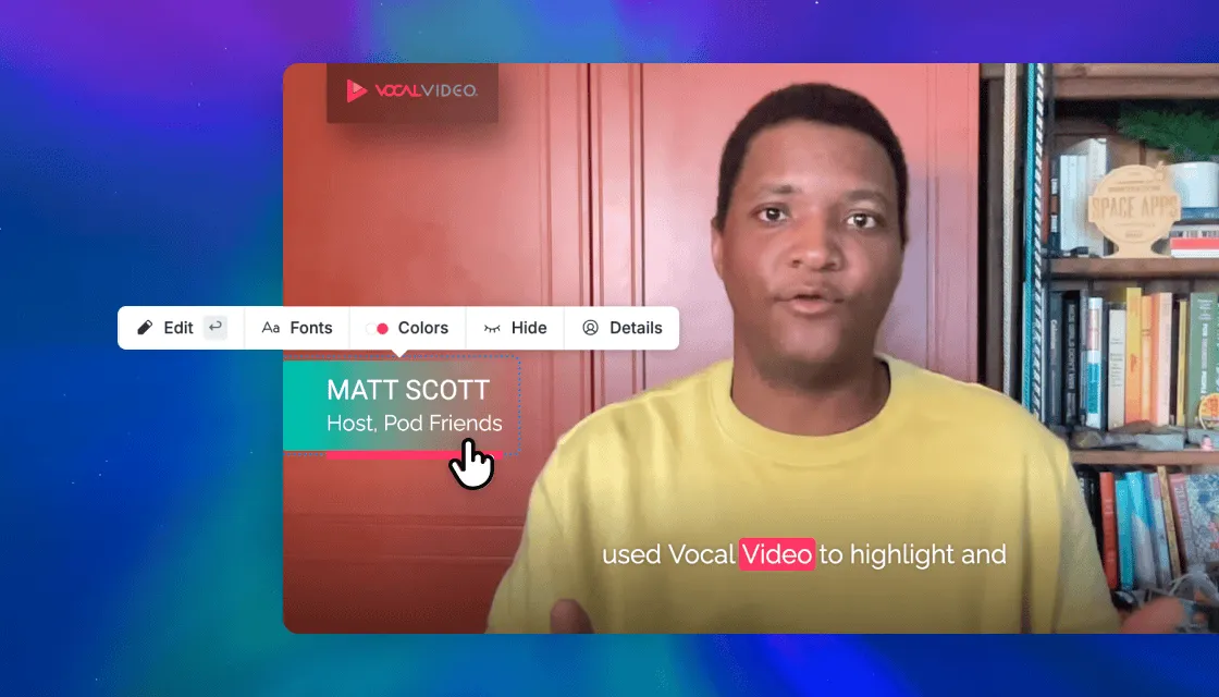 point-and-click video editing