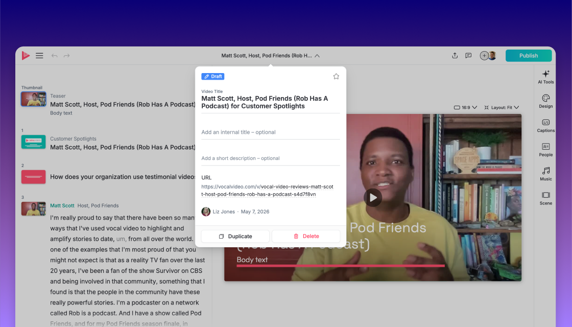 video details popover