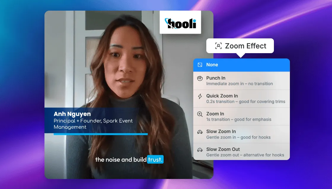 zoom effects like punch-in
