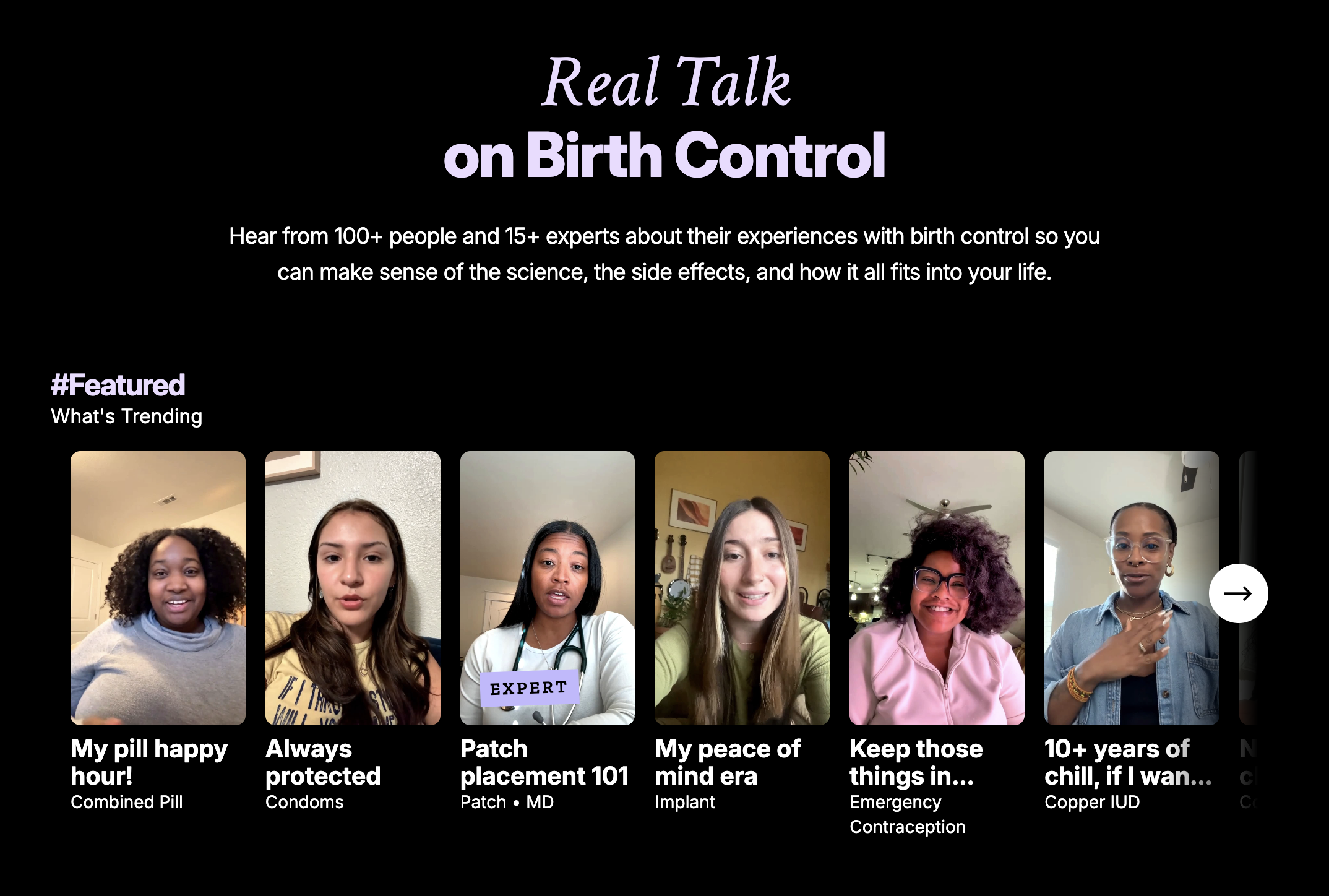 Screenshot of the FreeBC video gallery
